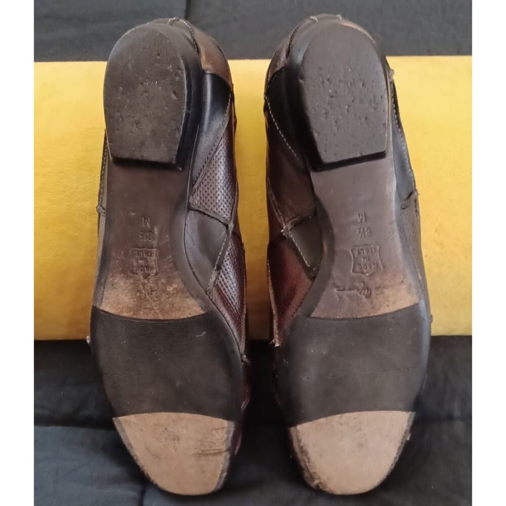 Sesto Meucci Italian Leather Flats Women's 8.5 M Classic Patchwork, Used Cond. - Picture 7 of 8